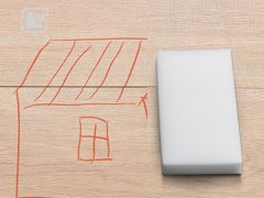 如何清除墻面涂鴉，使用納米海綿一擦即凈